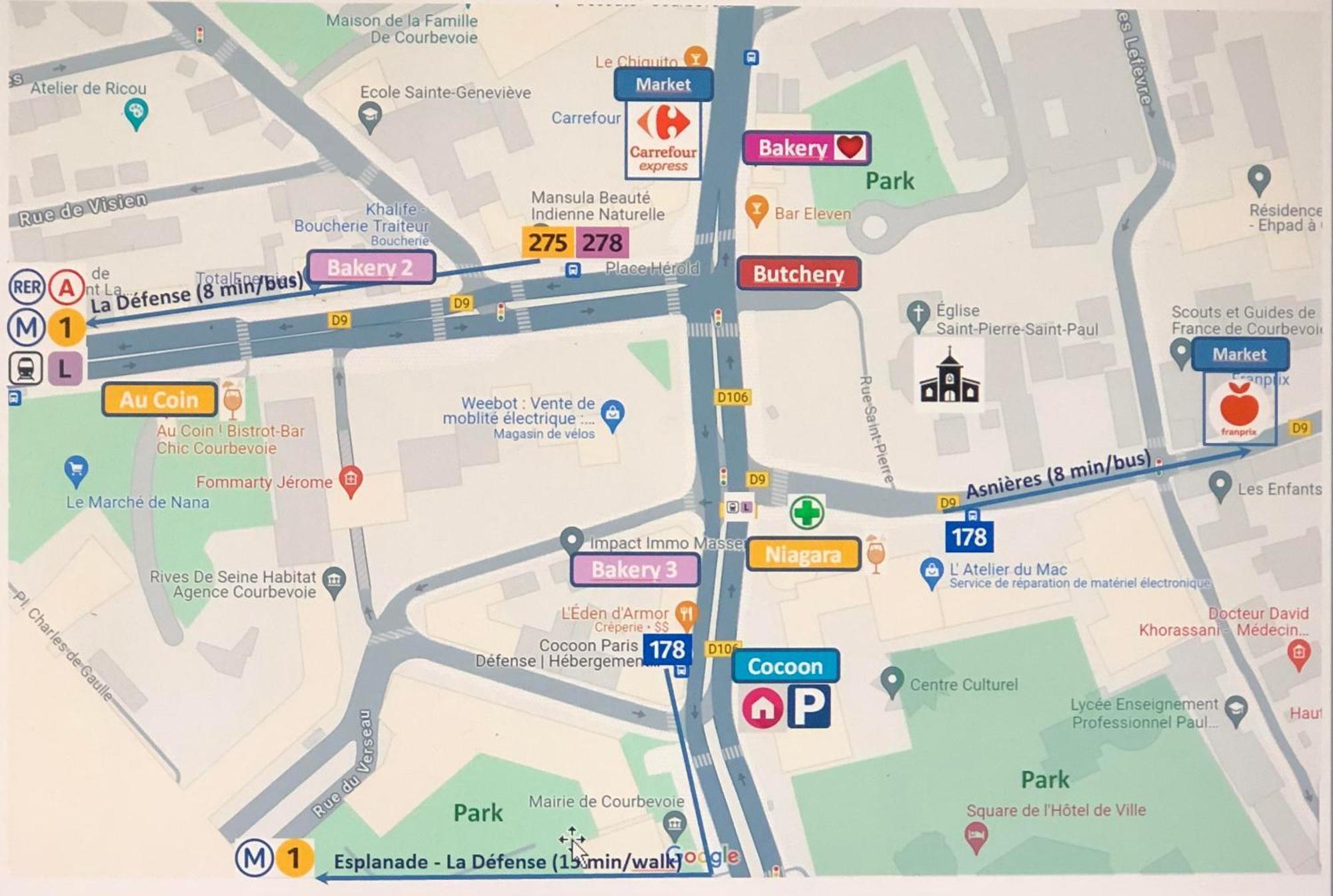 Cocoon Paris La Defense Apartman Courbevoie Kültér fotó